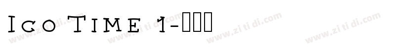 Ico Time 1字体转换